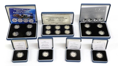 Lot 15 - 18x UK Silver Proof One Pound Coins, including...