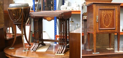 Lot 1493 - A Nest of Four Regency Style Rosewood...