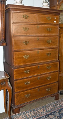 Lot 1474 - A Mahogany Chest on Chest, early 19th century,...