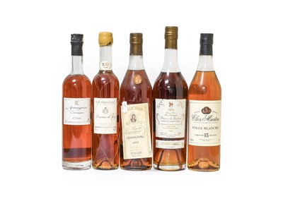 Lot 3095 - Baron de Lustrac 1974 Bas-Armagnac (one...