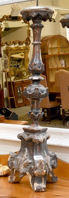 Lot 1405 - A Baroque Style Carved and Gesso Candle...