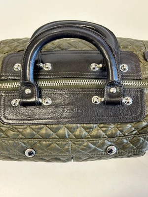 Lot 2036 - A Marc Jacobs Black Leather Quilted Stam...