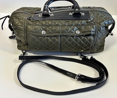 Lot 2036 - A Marc Jacobs Black Leather Quilted Stam...