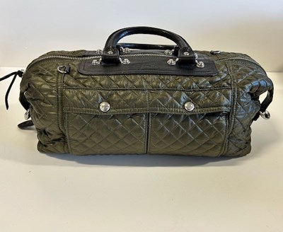 Lot 2036 - A Marc Jacobs Black Leather Quilted Stam...