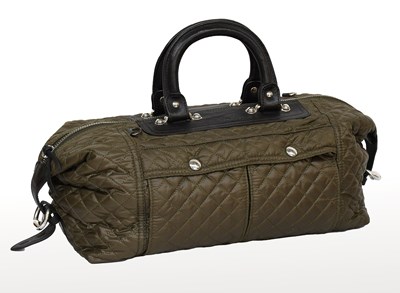 Lot 2036 - A Marc Jacobs Black Leather Quilted Stam...