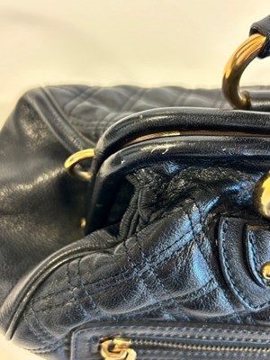 Lot 2036 - A Marc Jacobs Black Leather Quilted Stam...