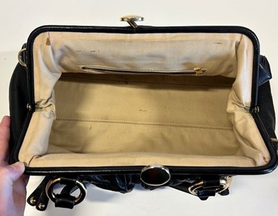Lot 2036 - A Marc Jacobs Black Leather Quilted Stam...