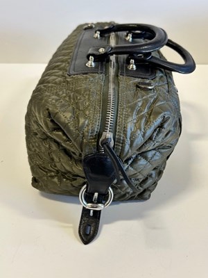 Lot 2036 - A Marc Jacobs Black Leather Quilted Stam...
