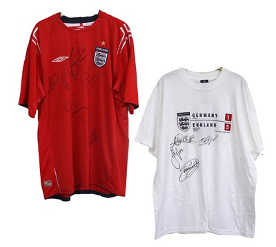 Lot 22 - England Signed Shirts