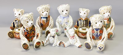 Lot 224 - A Small Group of Royal Crown Derby Imari Teddy...