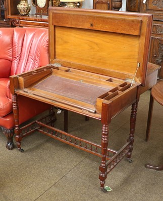 Lot 1307 - A Late Victorian Mahogany Metamorphic Writing...