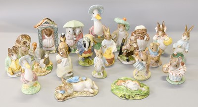 Lot 226 - Twenty Two Royal Albert Beatrix Potter Figures...