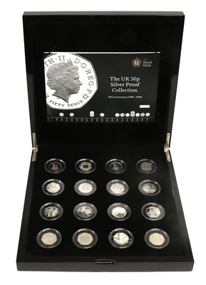 Lot 29 - The UK 50p Silver Proof Collection, 40th...