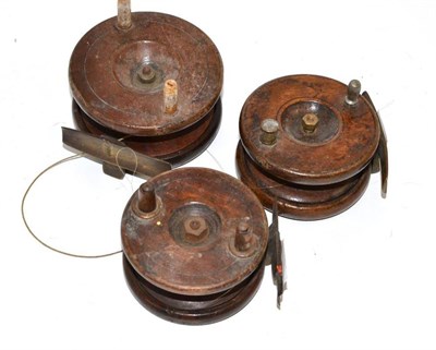 Lot 528 - Three Nottingham fishing reels