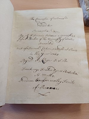 Lot 34 - Religious Manuscripts. A Charitable Caveat for...
