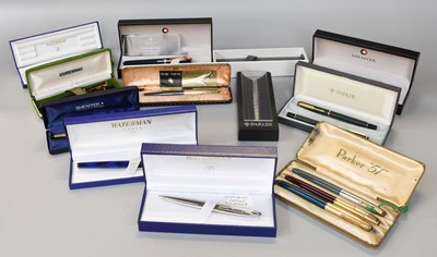 Lot 280 - Various Fountain Pens Including: Waterman with...