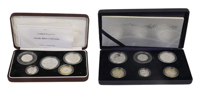 Lot 52 - 2x Royal Mint Family Silver Collections,...