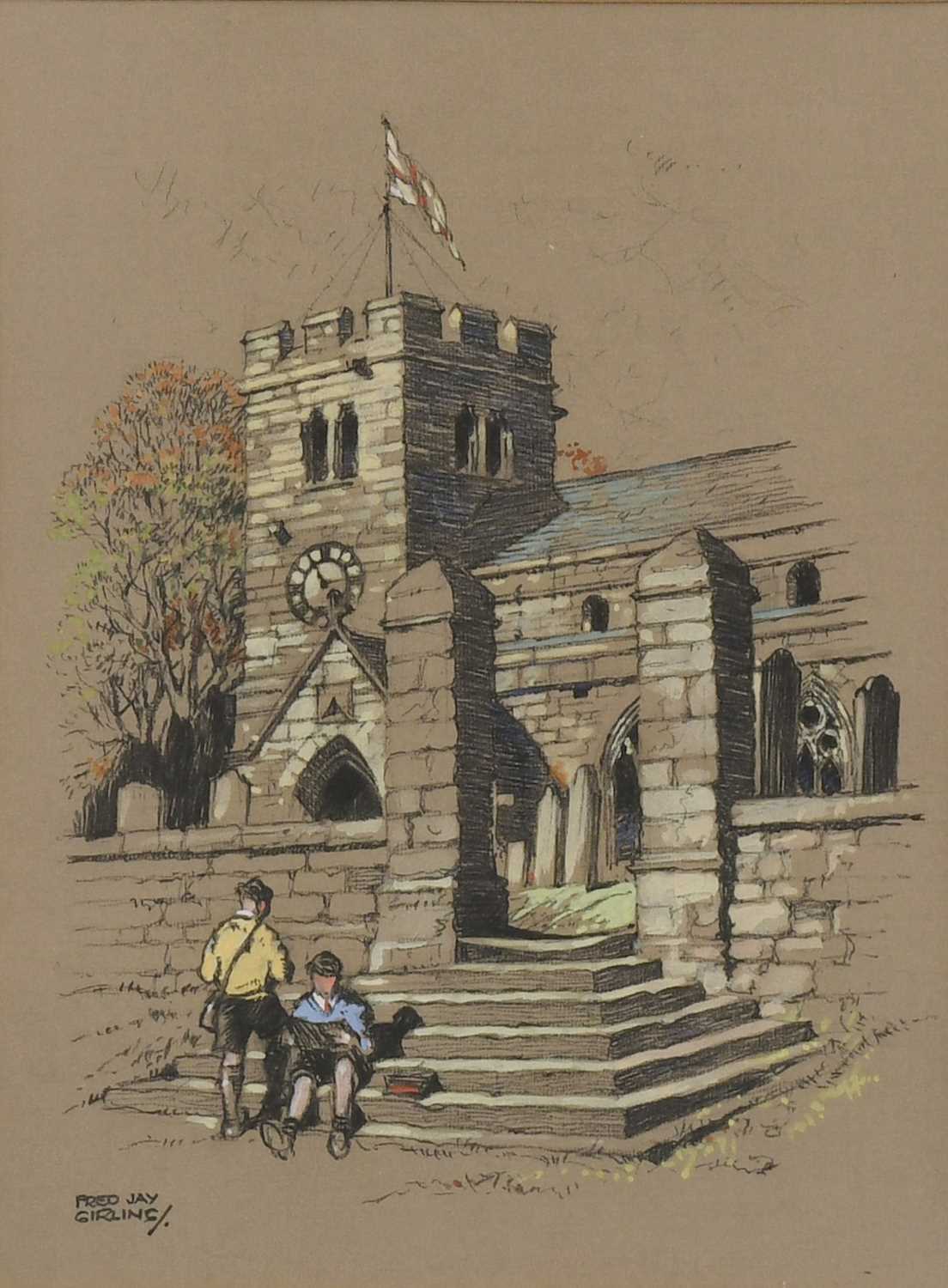 Lot 1039 - Fred Jay Girling (1900-1982) "Whickham Parish...