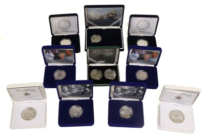 Lot 31 - 11x Silver Proof Commemorative Crowns;...