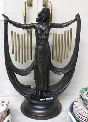 Lot 176 - A Reproduction Bronze Figural Table Cheinne,...