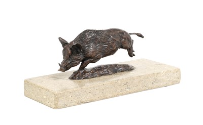 Lot 169 - David Cemmick (b.1955): "La Chase", A Bronze...