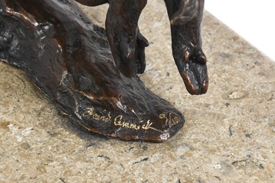 Lot 169 - David Cemmick (b.1955): "La Chase", A Bronze...