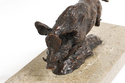 Lot 169 - David Cemmick (b.1955): "La Chase", A Bronze...