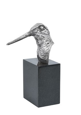 Lot 2133 - An Elizabeth II Silver Model of a Woodcock Head