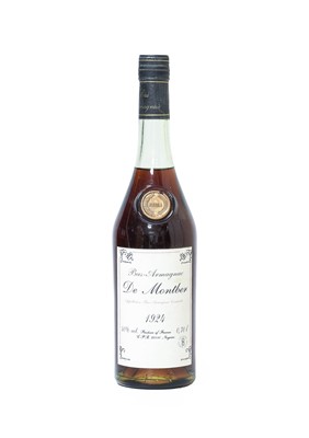 Lot 3098 - De Montber 1924 Bas-Armagnac (one bottle)