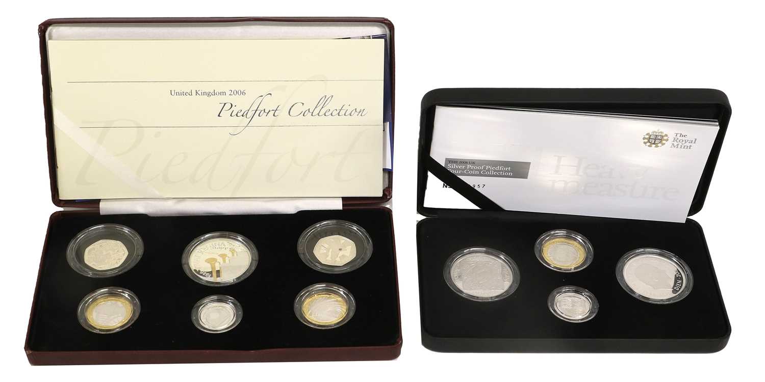 Lot 47 - 2x Royal Mint Silver Proof Piedfort...