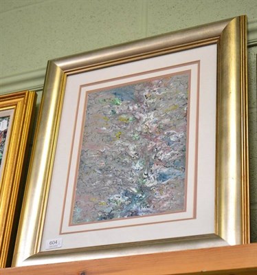 Lot 604 - Dorothy Lee Roberts - two abstract oils