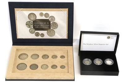 Lot 64 - George V, Silver Circulation Coin Collection;...