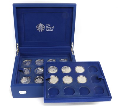 Lot 21 - Mixed Royal Mint Silver Proof Commemorative...