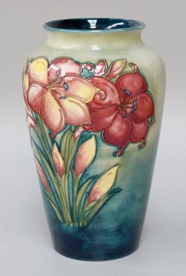 Lot 188 - A Walter Moorcroft Pottery Vase, Hibiscus...