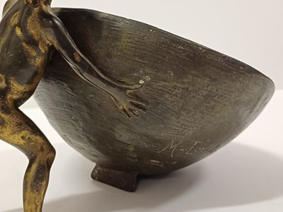 Lot 304 - M Lerche: A Patinated Bronze Group, circa 1900,...