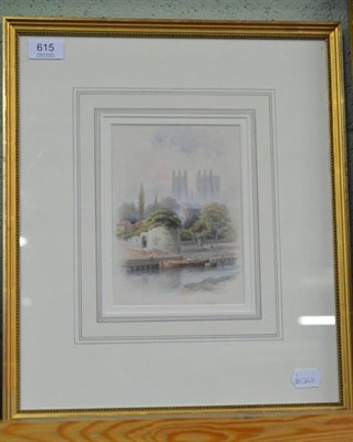 Lot 615 - George Fall, watercolour of York