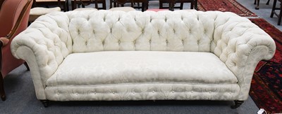 Lot 1262 - A 19th Century Buttoned Chesterfield Style...