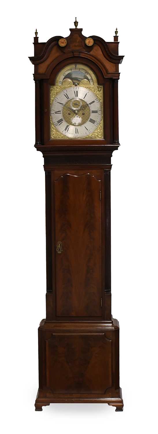 Lot 296 - A Good Mahogany Eight Day Longcase Clock,