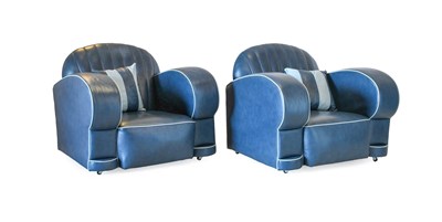 Lot 366 - An Art Deco Three Piece Suite, re-upholstered...