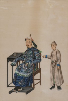 Lot 1048 - Seven 19th Century Chinese Gouache Paintings...