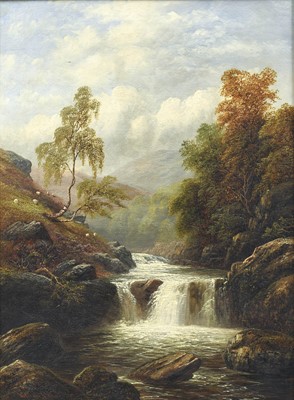 Lot 600 - William Mellor (1851-1931) "Welsh Falls"...