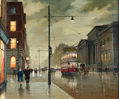 Lot 1197 - Steven Scholes (b.1952) "Mosley Street...