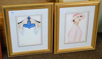 Lot 629 - Jean Hobson - two watercolours