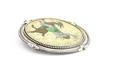 Lot 298 - An Arts & Crafts Brooch, dated 1914, cloisonné...