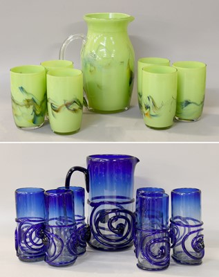 Lot 286 - A 20th Century Art Glass Lemonade Set, in...