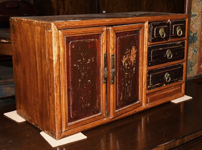 Lot 1247 - A Chinese Elm Cabinet Late 19th/early 20th...