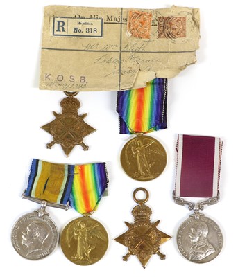 Lot 99 - A 1914-15 Star and Victory Medal, awarded to...