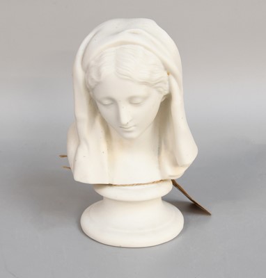 Lot 187 - A 19th Century Parian Bust of a Young Girl, on...