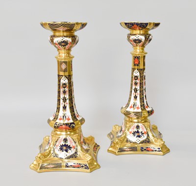 Lot 301 - A Pair of Royal Crown Derby Porcelain...