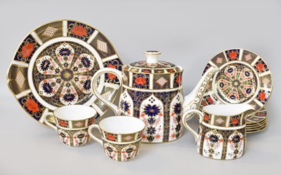 Lot 312 - A Royal Crown Derby Porcelain Coffee Service,...